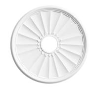 Colcolo Rosace de plafond ronde en polyuréthane, facile à installer, élégante pour luminaires, idéale pour les chambres d'hôtel, les bibliothèques et les, Diamètre 40 Cm,