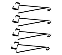 Colcolo Support Poteau en Métal pour Panier Fleuri avec Crochet Courbé pour Jardinière et Mangeoire pour Clôture en Béton
