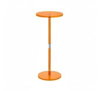 Colcolo Table de Chevet Acrylique Table d'Appoint Guéridon Bout de Canapé avec Plateau Clair et Cadre en Fer Installation Simple et Mobilité Aisée Adaptée au, Orange Semi-Transparent