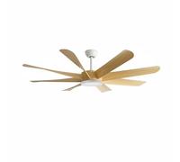 Colcolo Ventilateur de Plafond Lumineux Lampe Plafond Plafonnier Ventilé Éclairage Plafond Grande Envergure pour Répartition, Grain De Bois, Moderne Avec Pales En Bois Clair