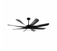 Colcolo Ventilateur de Plafond Lumineux Lampe Plafond Plafonnier Ventilé Éclairage Plafond Grande Envergure pour Répartition, Noir, Moderne Avec Pales Noires Et Base Plate
