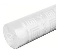 COLDIS 36593 Nappe Papier Damassé 1,20 x 10 m 45 g/m2 Rouleau Extra Blanc