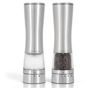 Cole & Mason Derwent Moulin à Sel et Poivre Électrique Sélecteur de Mouture | Salière et Poivrière Électrique, Broyeur en Céramique Réglable, Precision+, USB-C Rechargeable, Prérempli, Coffret Cadeau