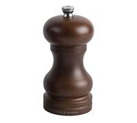 Cole & Mason Forest Capstan Moulin à Sel, Broyeur de Sel, Foncé, Moulin à Céramique Ajustable, Bois de Hêtre Teinté, 120mm, Comprend 1 x Moulin