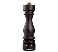 Cole & Mason London Moulin à Sel, Sélecteur de Mouture, Bois Foncé, 22 cm | Moulin a Sel avec Broyeur Céramique Réglable, Manuel, Bois de Hêtre, Saliere, Moulin a Epices, Mécanisme garanti à vie