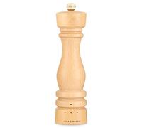 Cole & Mason London Moulin à Sel, Sélecteur de Mouture, Bois Naturel, 22 cm | Moulin a Sel avec Broyeur Céramique Réglable, Manuel, Bois de Hêtre, Saliere, Moulin a Epices, Mécanisme garanti à vie