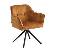 Colenis® Lot de 2, Chaise de Salle à Manger, Chaise Scandinave, Chaise de Cuisine, Velours Adore, Assise Rembourrée, Pieds en Métal, Jaune Ocre - Pearl