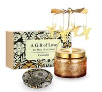Colibri Cadeau Femme, Cadeau Anniversaire Femme, Bougie Parfumée Rotative pour Maman, Mamie, Sœur, Fille, Meilleure Amie, Coffret Bougie Parfumée Rose Cadeaux pour Fête des Mères