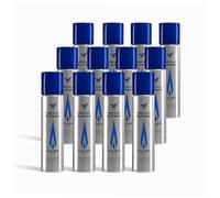 Colibri - Gaz Butane 12 x 300 ML pour recharger briquets, chalumeaux de Cuisine, etc. - Bouteille de Recharge de gaz pour briquets avec 99,9994% de Butane Pur Premium