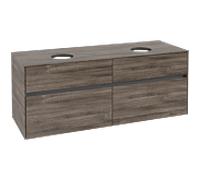 Villeroy und Boch Collaro C04800RK 140x54.8x50cm, pour 2 Waschtische , Stone Oak