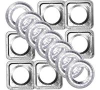 COLLBATH 20pièces Couvre-brûleur Aluminium Lot De Protège-cuisinière Anti-huile Tapis De Résistant Chaleur Pour Cuisinière à Nettoyage Facile Et Pratique
