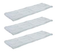 COLLBATH 3pcs Chiffons à Franges en Microfibre Vert Clair pour Balai Serpillière, Réutilisables, Installation Rapide et Protection Les Rayures pour Sols Délicats
