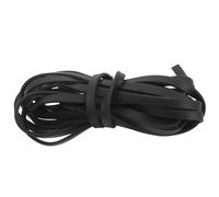 COLLBATH Bande de Protection de Bord pour Porte en Verre en Caoutchouc Noir de U Installation Facile et Fixation Sécurisée, pour Bureau et Maison