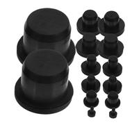 COLLBATH Bouchon de Bouteille en Silicone Noir Facile à Sceller et Transporter Petit Bouchon Pratique pour Maison et Laboratoire Lot de 1 Set de Set