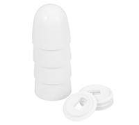 COLLBATH Cache-boulons de Toilette Installation Facile avec Rondelles en Abs Léger Blanc Lot de 4 Pièces Style Simple pour Accessoires de Cuvette de Toilette
