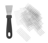 COLLBATH Cache Trou Mur en Fer Argenté, 100 Pièces, Grillage Fin pour Serpents et Lézards, Couvercle de Trou de Drainage pour Murs en Brique en Extérieur, avec Scellage et Aération