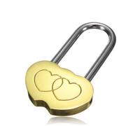 COLLBATH Cadenas Concentrique en Cuivre Or 50mm pour Décoration de Mariage Polissage Haute Densité et Finition Brillante, pour Couple et Lieux Touristiques