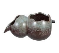 COLLBATH Cracheur de Fontaine en Céramique, Bec Verseur Circulaire, Jarre à Eau Ouverte, Sortie en U, pour Aquariums et Fontaines de Jardin, Diamètre Tube 10mm Extérieur 8mm Intérieur,