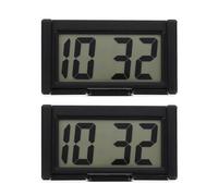 COLLBATH Ensembles Horloge Numérique Automobile 2 Mini Adhésive