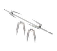 COLLBATH Fourchettes à Griller pour Poulet Rôtisserie 34 Cm Acier Inoxydable Rotatives Réglables Barbecue Maison 3 Pièces Accessoires Cuisson Viande