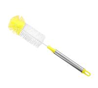 COLLBATH Goupillon Bouteille en Nylon Long Manche Confortable, Brosse Lave-bouteilles à Tête Ronde Flexible pour Nettoyer Pots et Tasses Couleur Aléatoire