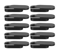 COLLBATH Lot de 10 Boîtes en Fer Blanc à Couvercle Coulissant Petite Boîte Rectangulaire 53x34x11 Mm Finition Noir Mat à Lèvres Bijoux et Cosmétiques pour Voyage et Usage