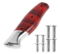 COLLBATH Manche de Coupe-chef en Plastique Rouge avec Poignée Antidérapante Résistante à L'usure, Accessoire de Remplacement pour Cutter Cuisine, Préparation des Repas