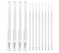 COLLBATH Marqueur Blanc Étanche pour Maquillage Permanent avec Recharge pour Positionner Sourcils et Lèvres Outil Professionnel de Cartographie Cutanée