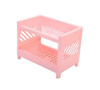 COLLBATH Mini Support À Ustensiles De Cuisine Porte-couverts Organiseur À Double Couche Étagère À Épices Rangement De Cuisine Élégant Couleur Aléatoire