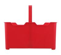 COLLBATH Porte-Bouteilles en Plastique Rouge avec Anse, Porte-Boissons pour KTV et Bar, bac de Rangement pour bières et Boissons
