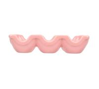 COLLBATH Porte-œufs en Céramique 6 Compartiments pour Réfrigérateur, Plateau à Œufs en Porcelaine Lisse Imperméable, Support de Rangement la Cuisine, Conserve Œufs Plus Longtemps