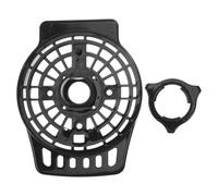 COLLBATH Protecteur de moteur de ventilateur électrique noir, carter de moteur pour ventilateur pied, couvercle en plastique avec écrou de fixation, protection et dissipation thermique