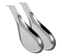 COLLBATH Repose-cuillères acier inoxydable 430 2pcs easy to store strong adapté pour dining table decor et housewarming