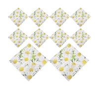 COLLBATH Résistantes à Déchirure à Motif Marguerite 20 Serviettes en Papier Faciles à Ranger, Décor Floral Charmant pour Fêtes D'anniversaire et Événements Spéciaux