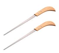 COLLBATH Scie à Main Denture Double pour Arbres 2pcs en Acier Manganèse et Bois Légère et Confortable pour Jardinage, Camping et Élagage Élagage