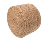 COLLBATH Tabouret Tressé Multifonctionnel en Pouf Rotin pour Petit Garçon et Filles, Marchepied Léger en Herbe Naturel, pour Jardin et Usage Extérieur