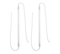 COLLBATH Tubes Chauffants en Quartz et Céramique Lumière Douce Confortable Lot de 2 Installation Facile Couleur Blanc pour Radiateur Électrique pour Bureau et Chambre