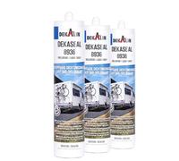 Colle 3x Gris Clair 310ml Décalin Cartouche Mastic d'étanchéité tamponnable É...