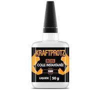 Colle à Bois Extra Forte 50 g - Colle Bois Fluide pour Maquette & Modélisme - Prise Rapide, Transparente & Résistante à l'Eau - KRAFTPROTZ