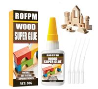 Colle à Bois Extra Forte Pour Bricolage, Transparente, éTanche Et à SéChage Rapide Pour Meubles, ModéLisme, Constructions En Bois Et Plus Encore Pour L'IntéRieur - 30g