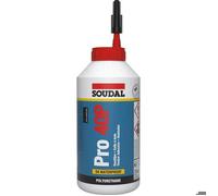 Soudal Colle pour bois Pro 40P résistante à l'eau bouteille 750 g Beige
