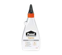 Colle à bois Ponal Express, transparente et à séchage rapide pour de nombreux travaux de collage et de bricolage, colle résistante à l'eau en bouteille pratique de 550 g.