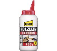 UHU Colle à bois Express 48600 – Extra forte, sans solvant, résistante à l'humidité (D2) – 750 g