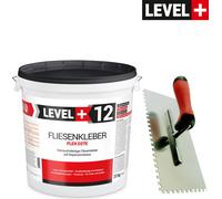Colle à carrelage Fertig Flex 20 kg + taloche crantée 6 mm en acier inoxydable - Kit de colle pour pierre 201