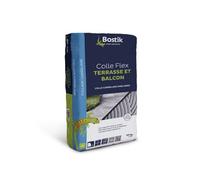 Colle à carrelage flex pour terrasse et balcon gris C2 Bostik 25 kg