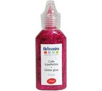 Colle à paillettes fuchsia Rose G
