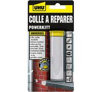 Colle À Réparer Powerkitt Universel-Pâte Époxy Pétrissable 2 Composants Ultra Rapide Et Solide Pour Coller,Combler,Étanchéifier,Réparer,Intérieur Et Extérieur,Gris,60g