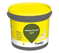 Colle acrylique, 12kg, pour revêtements PVC décoratifs et sols souples, sans solvant, WEBERBOND LVT, WEBER