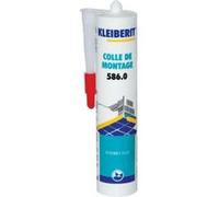 Colle acrylique blanche pour plinthes, baguettes et placo, sans solvant KLEIBERIT 586.0 - 586.0.8106 G