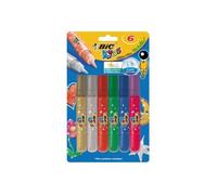 Colle - BIC KiDS - Métallisé - Non permanent - Transparent - Pack de 6